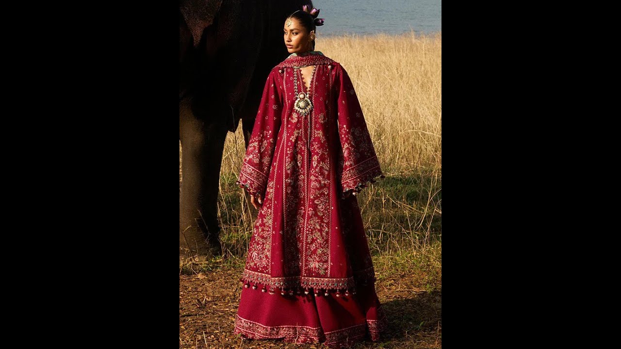 Hussain Rehar Luxury Lawn - Mahogany Price Rs. 9,950/-