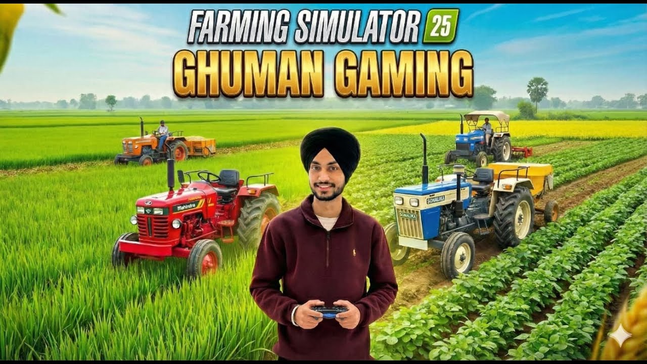 ❤️INDIAN TRACTOR MODS 🚜FARMING SIMULATOR 25 🚜❤️#fs25 #live #punjabigamer #stream