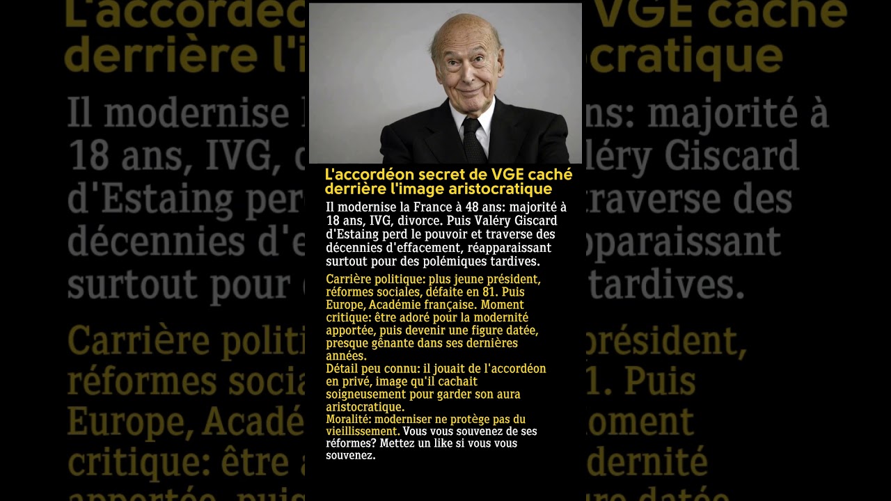 Val&eacute;ry Giscard d'Estaing: le pr&eacute;sident moderne... vieilli dans l'oubli et les pol&eacute;miques