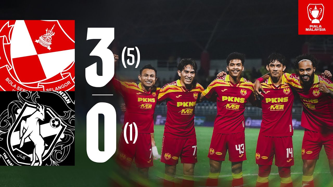 Match Highlights | Selangor FC 3-0 Kelantan TRW FC (Agg. 5-1) | Piala Malaysia 2025-26 R16 (2)
