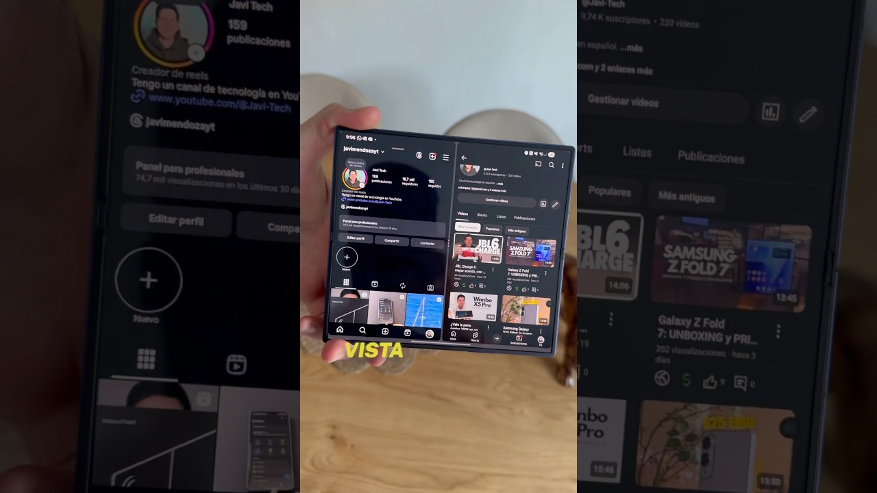 Multitarea en Samsung Z Fold 7