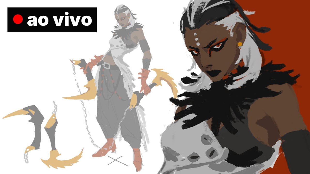 desenhando concept e papeando
