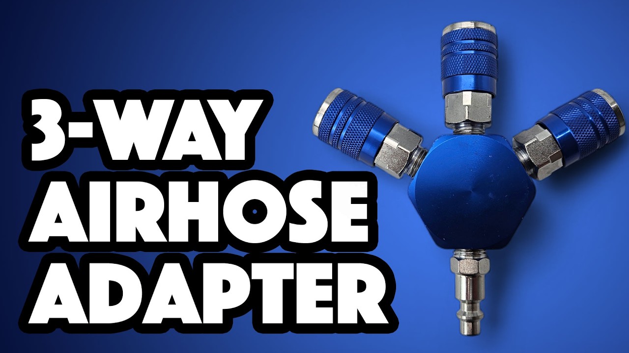 Трехсторонний адаптер-разветвитель для воздушного шланга компрессора