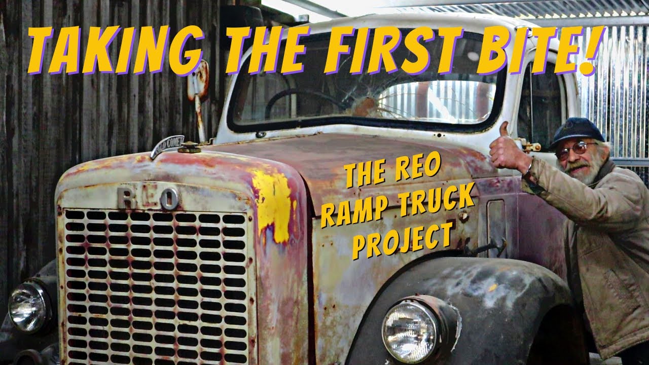 REO Gold Comet Ramp Truck Build - Removing front axle