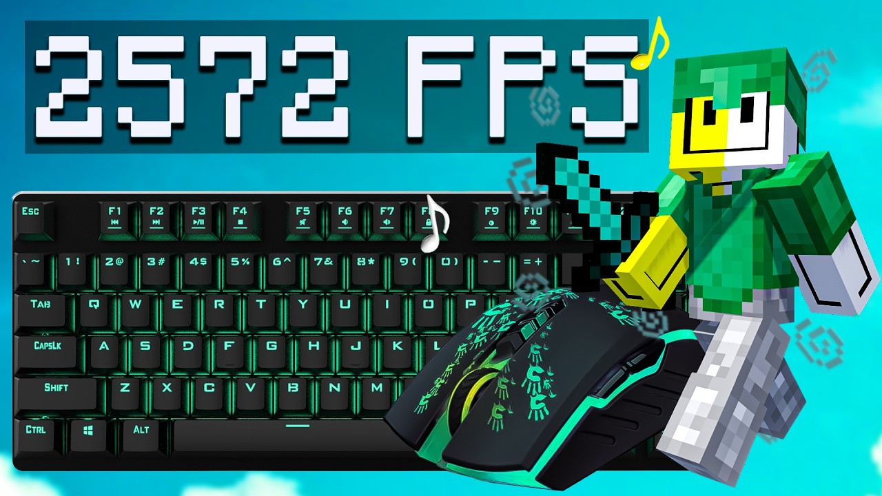 Bedwars ASMR video | keyboard + mouse sounds
