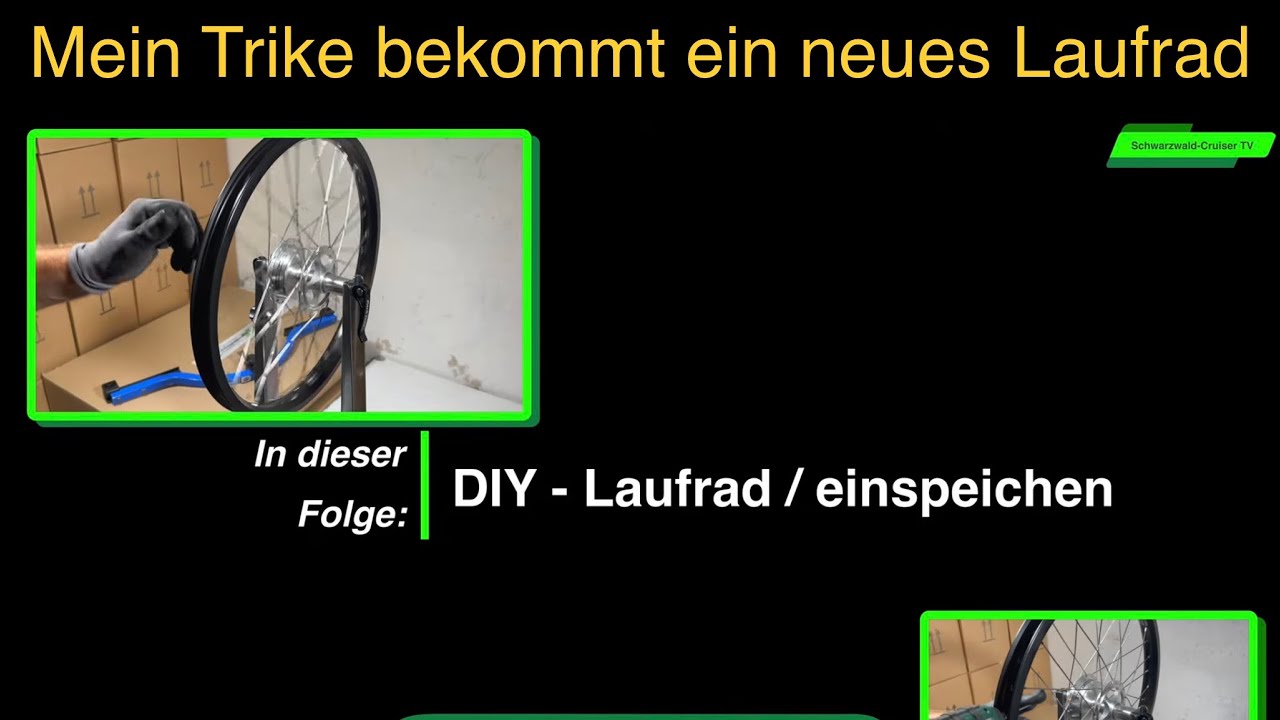 DIY Laufrad einspeichen und zentrieren / Sturmey Archer Nabe wird verbaut