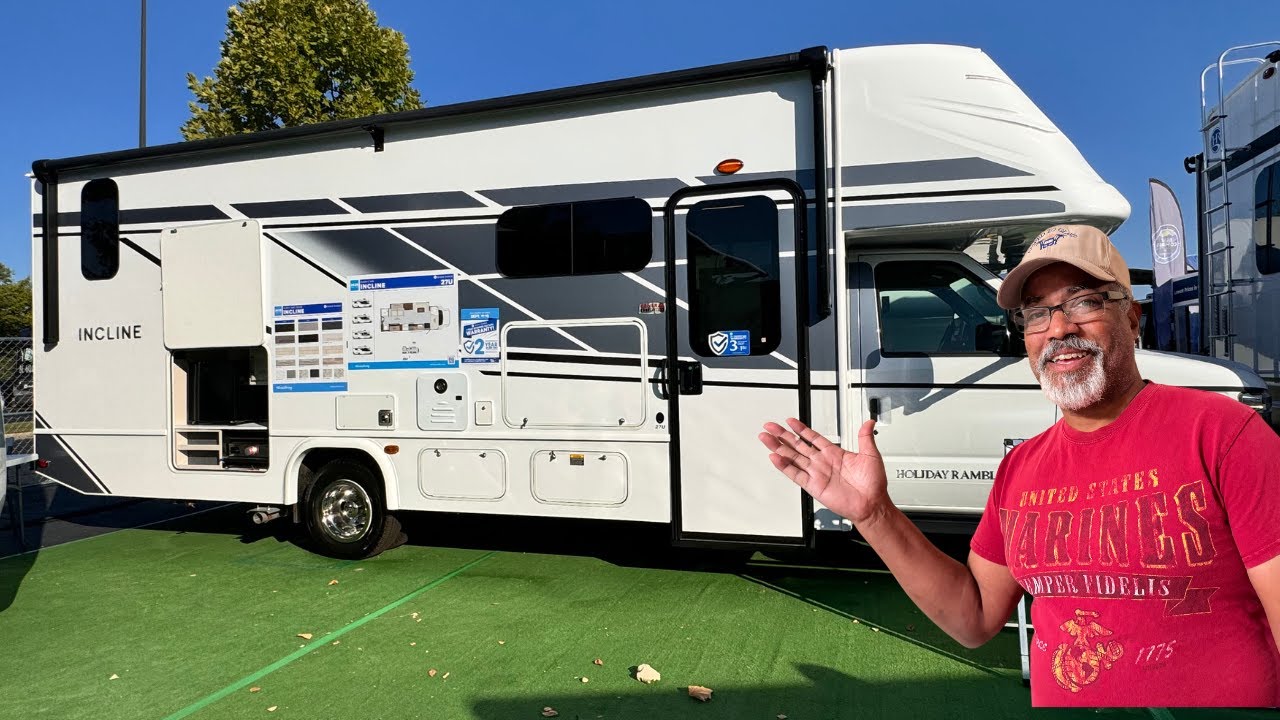 We toured Holiday Rambler's newest Class C RV and we'd love to know what you think about the shower.