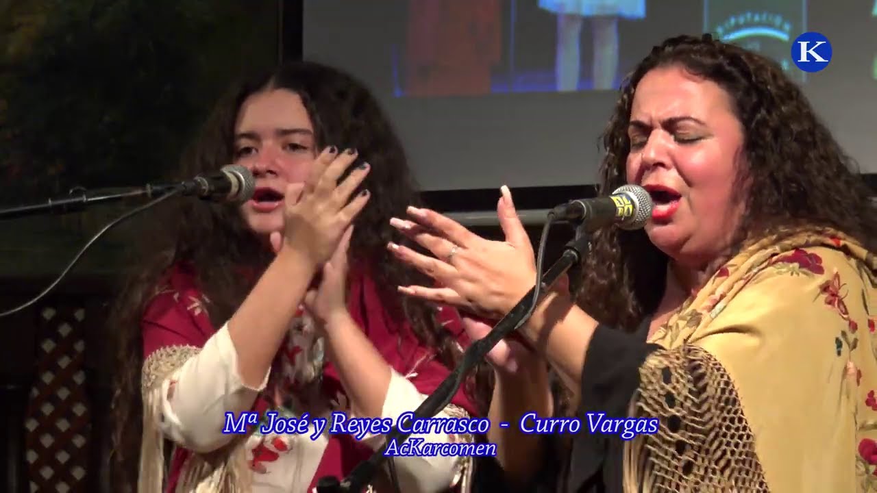 Reyes Carrasco y Maria Jose Carrasco cante flamenco por Tangos al toque Curro Vargas Carmona