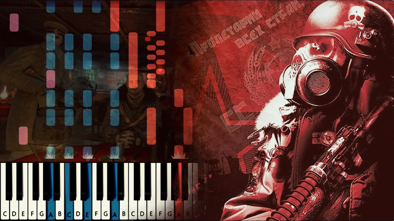 Metro 2033 ★ Suburb Nights ★ - [Piano tutorial] [Synthesia]