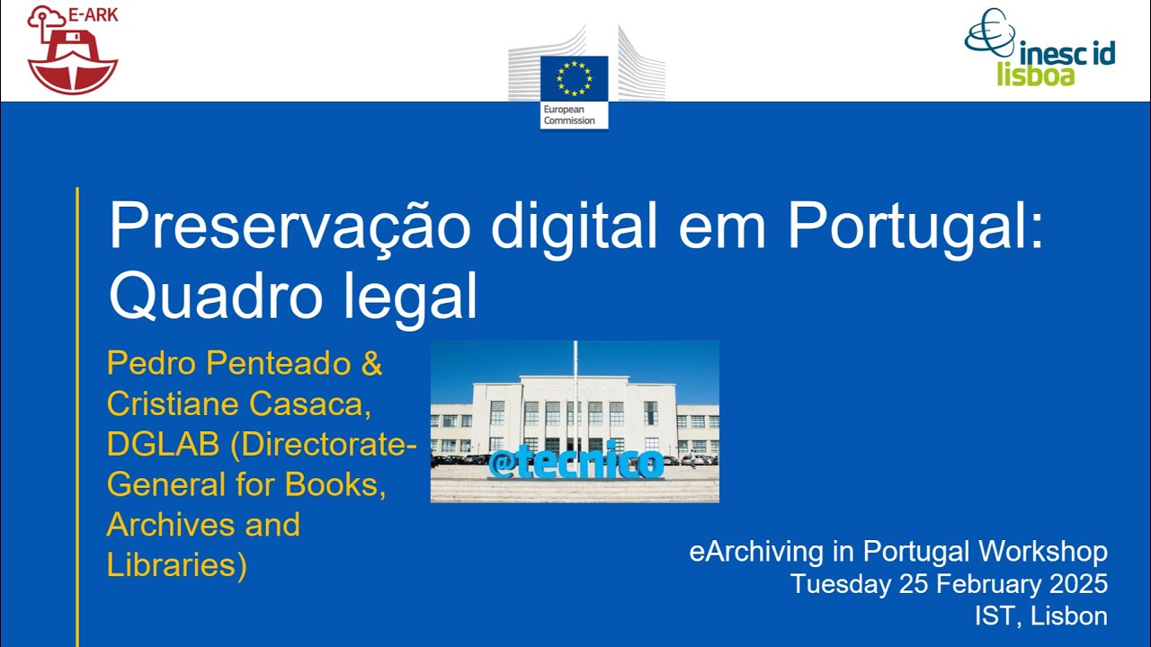 Preservação digital em Portugal: Quadro legal