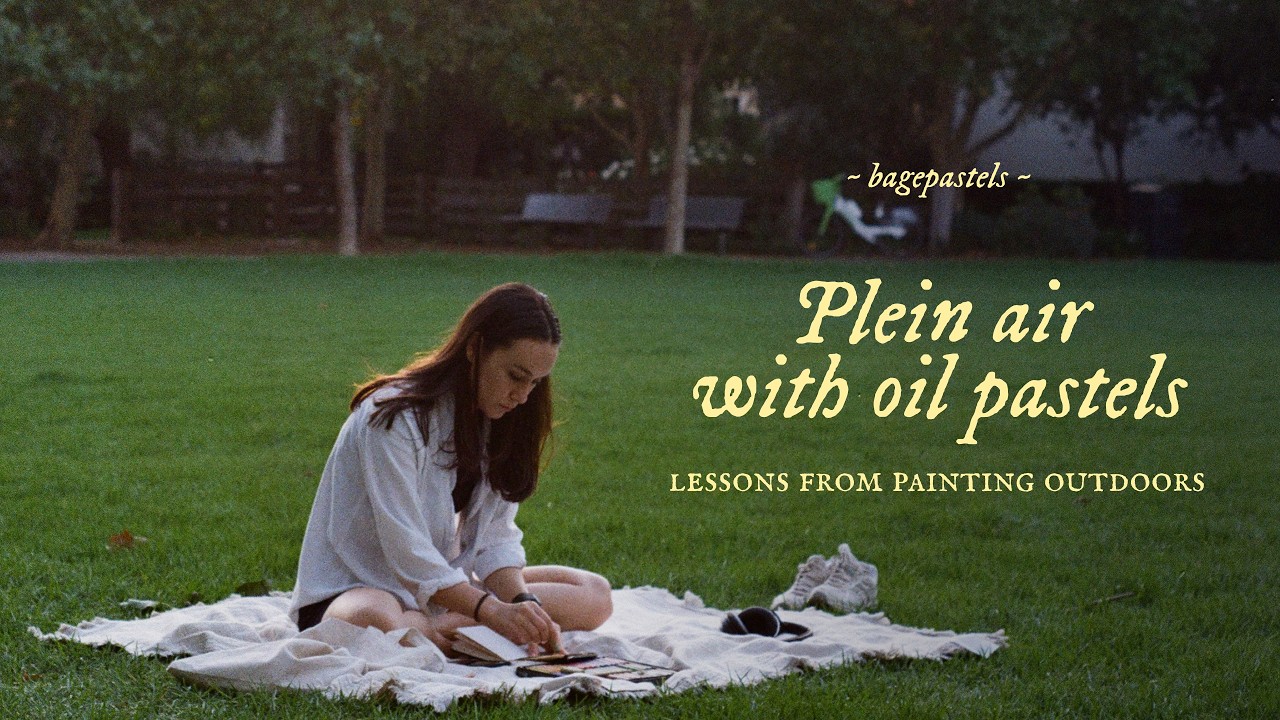 Plein air with oil pastels – What painting outside every week taught me