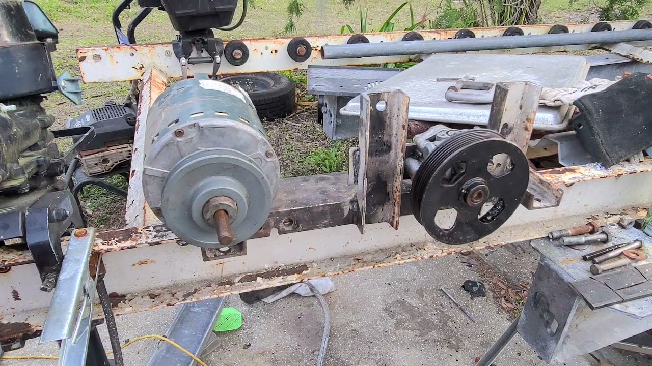 oil pump for waste oil burner for melting aluminum @JunkTech89