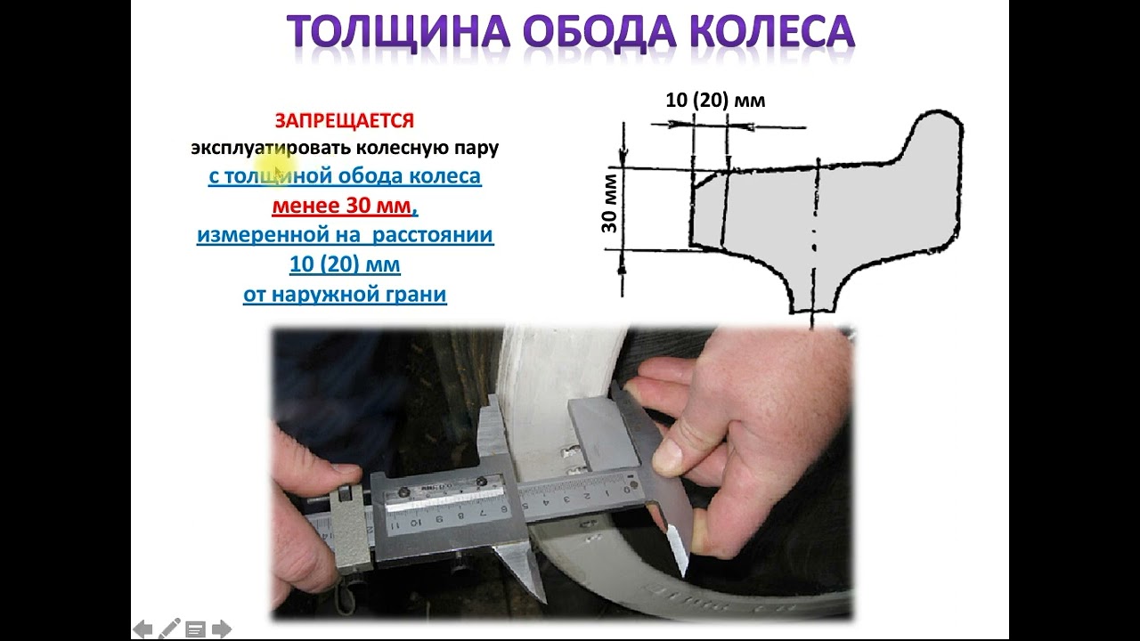 Требования к колесным парам вагонов метро