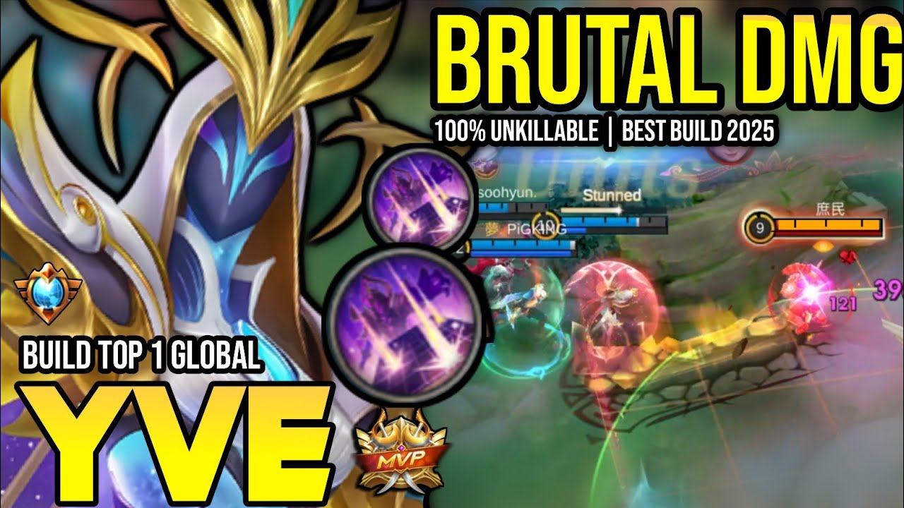 YVE BEST BUILD 2025 | BUILD TOP 1 GLOBAL YVE GAMEPLAY | MOBILE LEGENDS