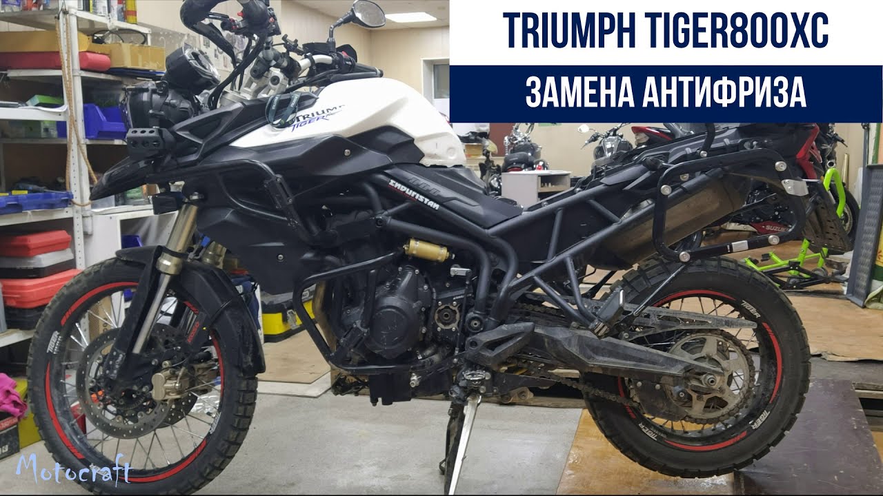 Triumph Tiger800 замена антифриза