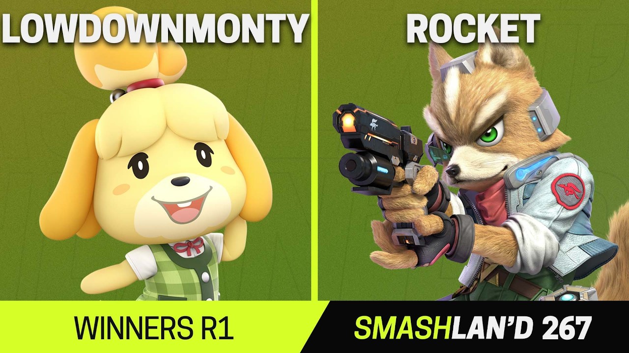 SmashLAN'd 267 Winners R1 - LowdownMonty (Isabelle) vs Rocket (Fox) - SSBU Tournament