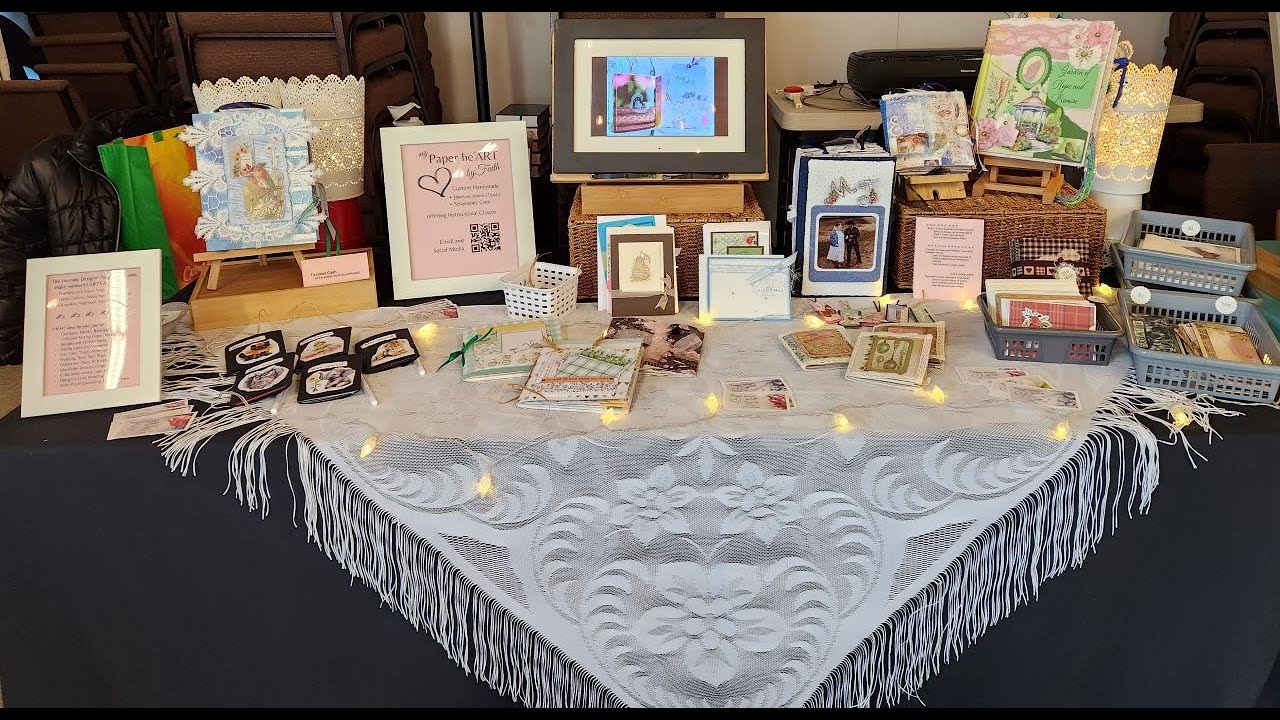 My First Craft Fair  as a VENDOR with Junk Journals ~ I did alright!