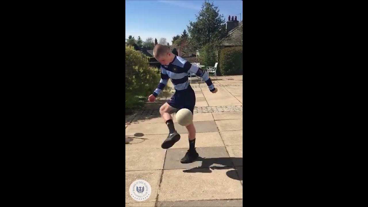 'Keepie-Uppies' & Pass It On - Banks O'Dee Albion FC v Coronavirus Lockdown Football Challenge