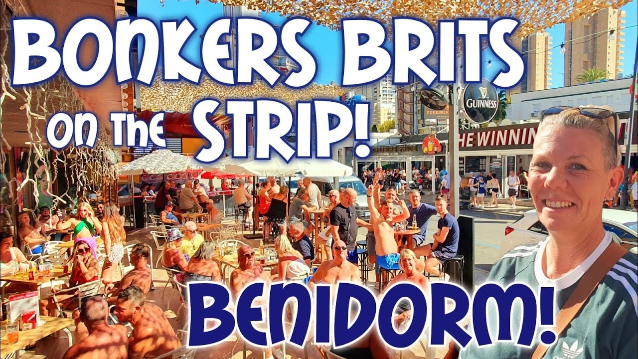 Benidorm - Brits boozing it up - Bars are bouncing!