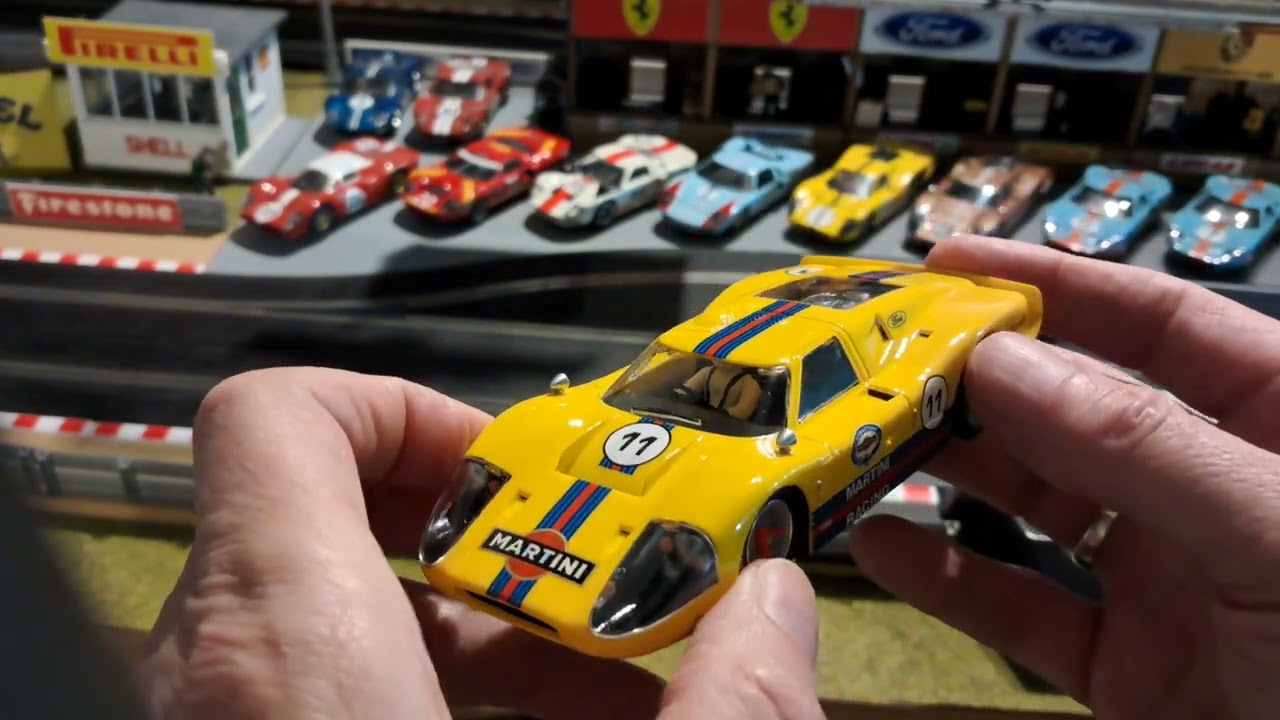NSR Ford GT40 MK4 Martini livery #slotcars #nsr #slotcartrack #slotcarsareback #scalextric