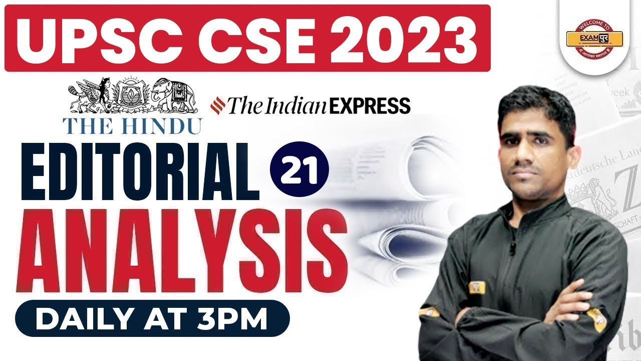 UPSC The Hindu Analysis | The Hindu Editorial | The Indian Express | Hindu Editorial by SANJEEV SIR