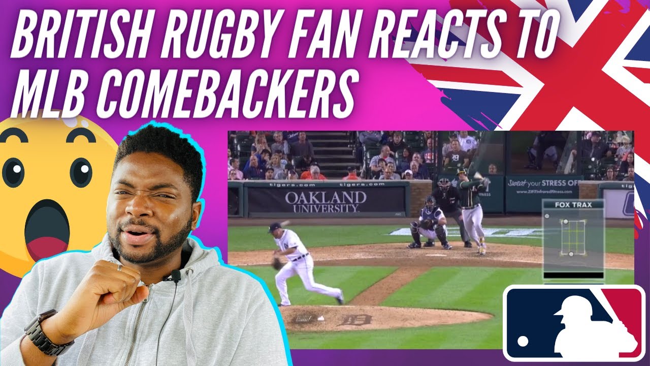 🇬🇧  BRITISH Rugby Fan Reacts To BEST MLB Comebackers Of All Time - CRAZY Reflex Catches