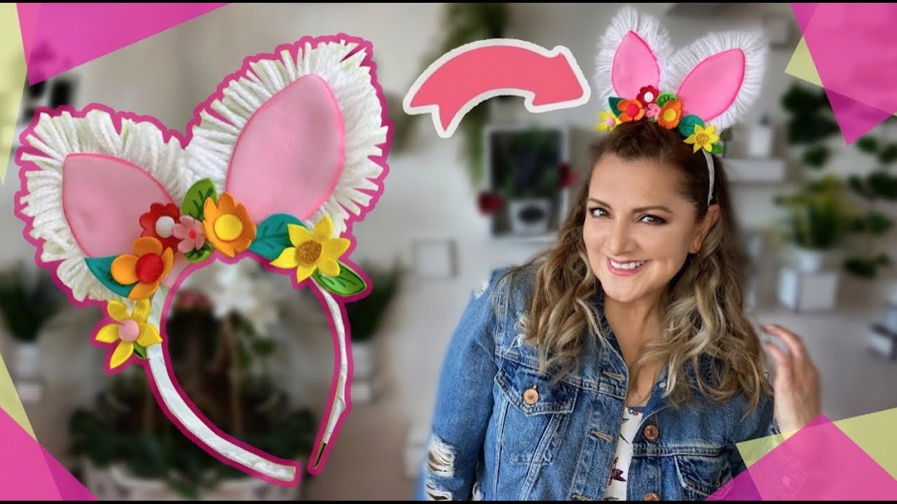 🐰Cómo hacer una Diadema con Orejas de Conejo Chuladas Creativas
