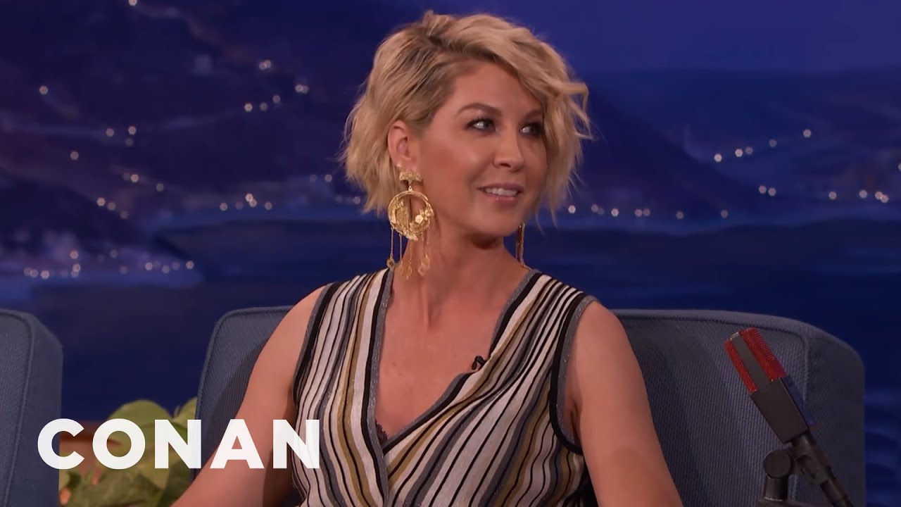 Jenna Elfman Danced Behind Home Plate At A Dodgers Game | CONAN on TBS