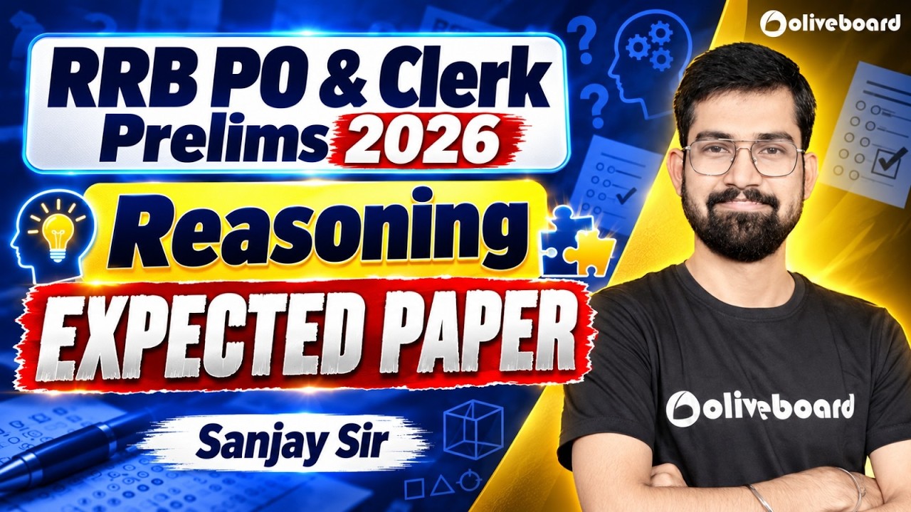 IBPS RRB PO & Clerk Prelims 2026 | Reasoning Expected Paper | Sanjay Sir | Oliveboard