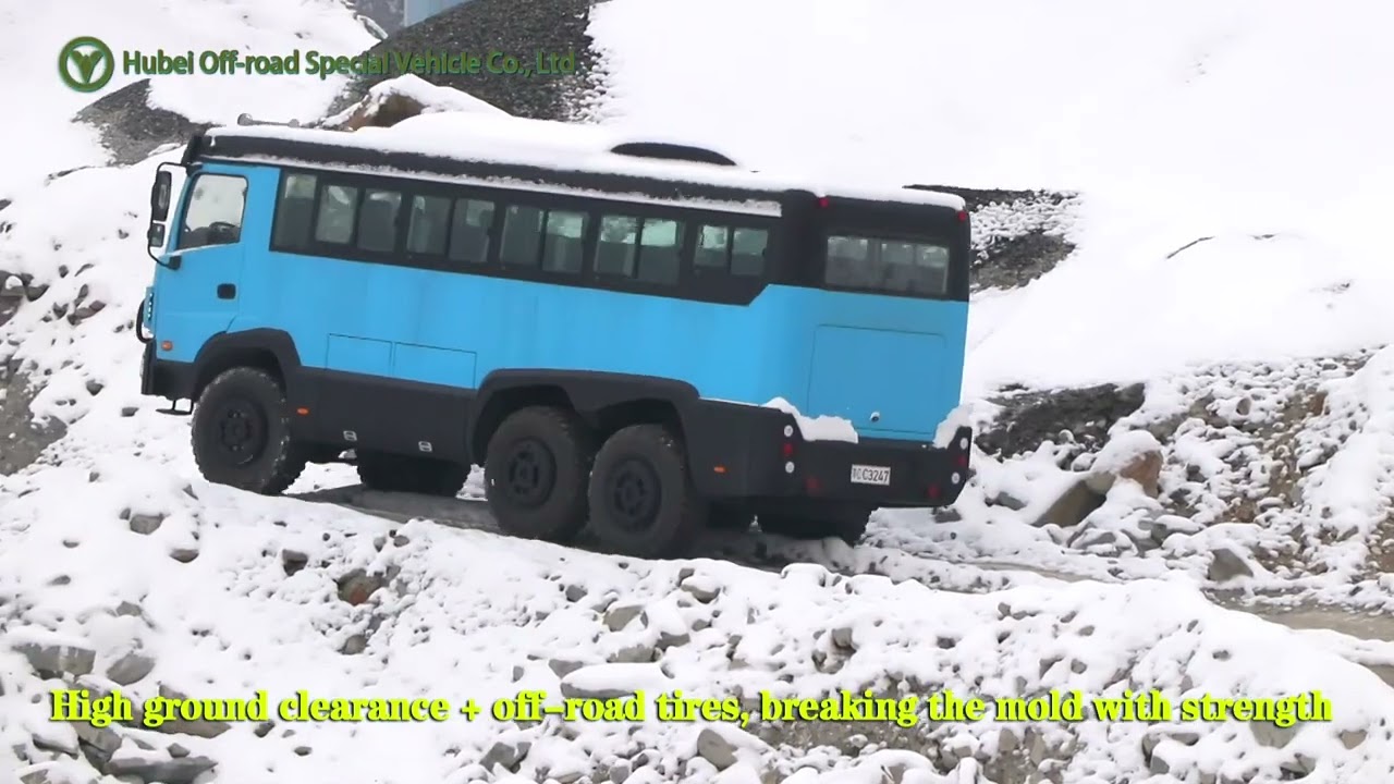 Dongfeng 6×6 25-seat off-road bus.#bus #automobile #car #offroad #dongfeng #export