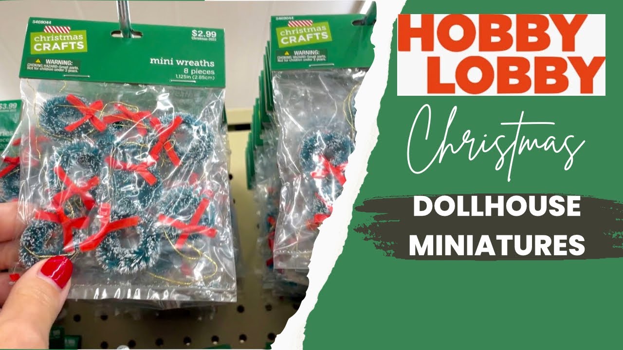 2022 Christmas Miniatures at Hobby Lobby