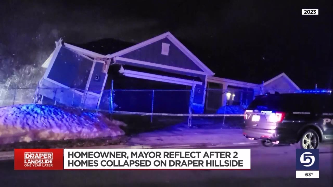 Mayor, former homeowner reflect one year after double home collapse on Draper hillside