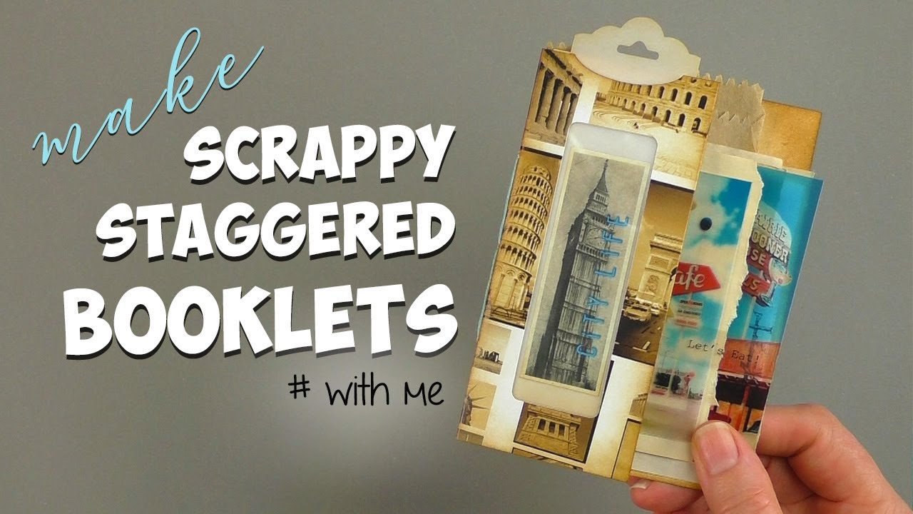 scrappy staggered booklets junk journal ideas