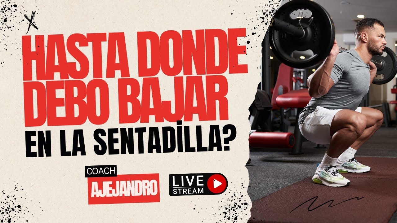 ¿Hasta dónde bajar en SENTADILLA? 🍑 Mitos, Ciencia y Rodillas. - LIVE STREAMING   - FITMANIA