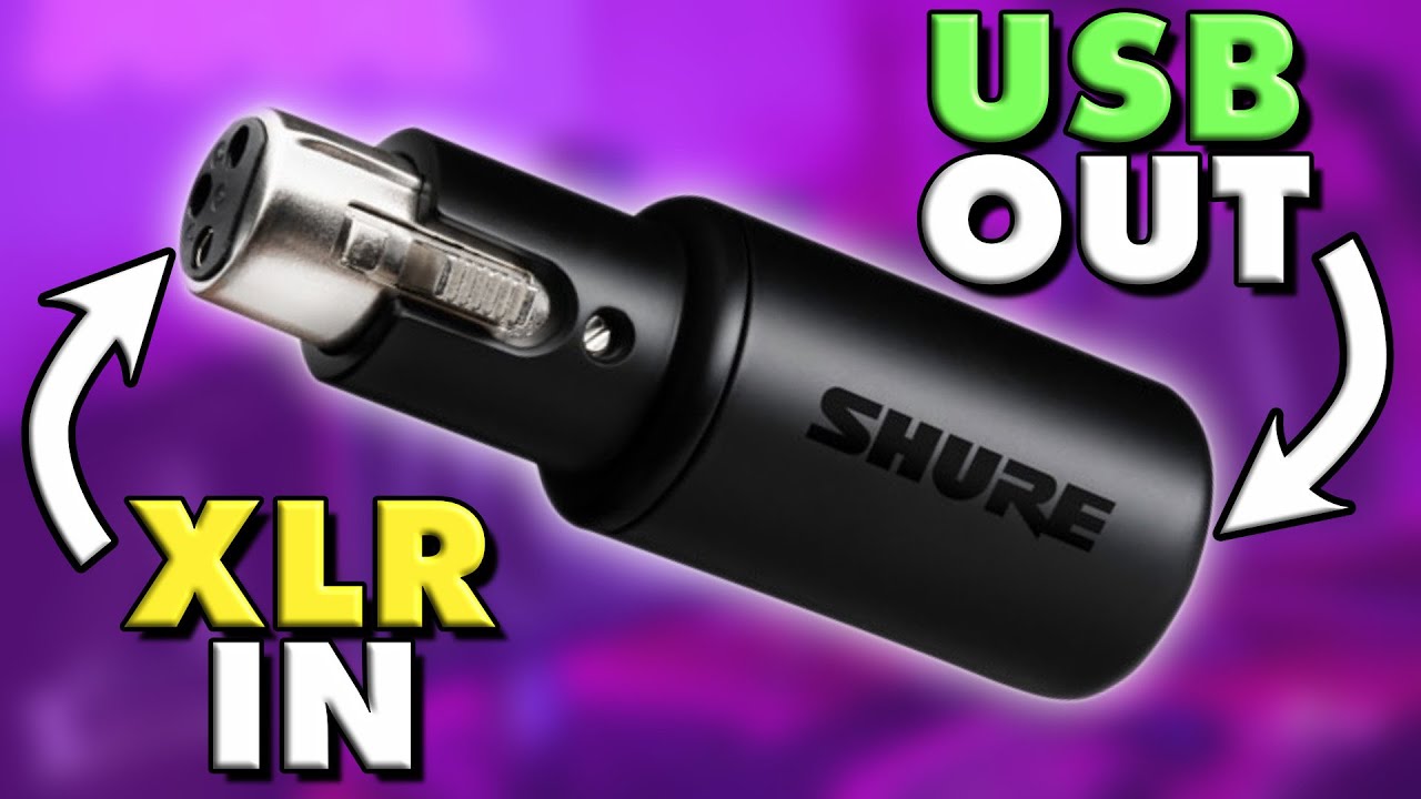 Turn Your XLR Mic Into A USB Mic! - SHURE MVX2U