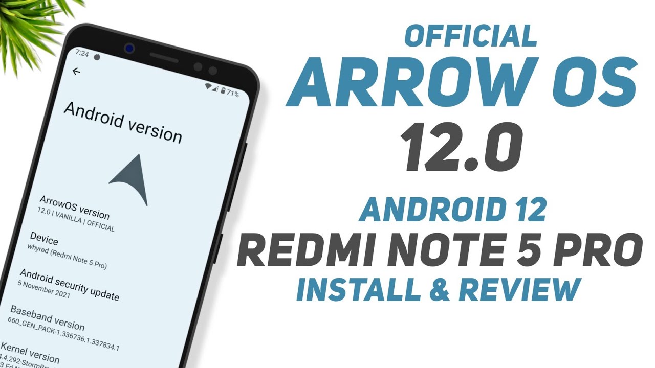 Arrow OS 12.0 Official | Redmi Note 5 Pro | Android 12 | Install & Review | Official Vs Unofficial?