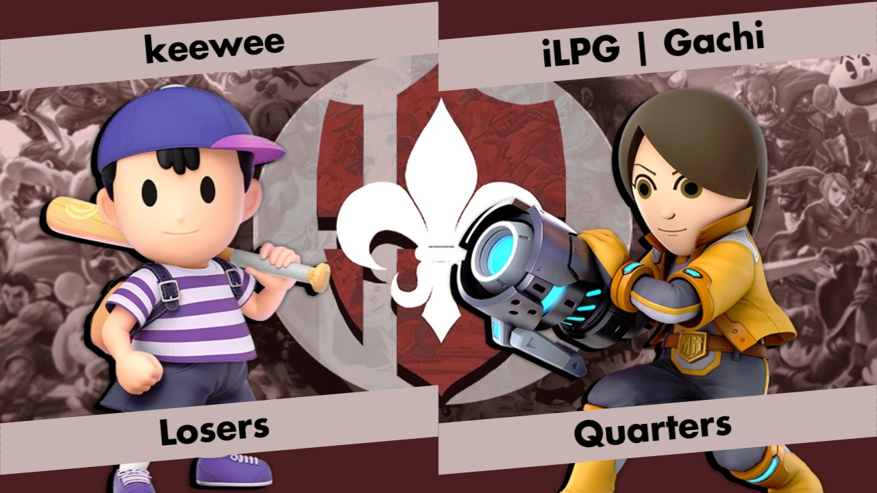 keewee (Ness) vs iLPG | Gachi (Mii Gunner) - Rogue Rumble #159 - Losers Quarters