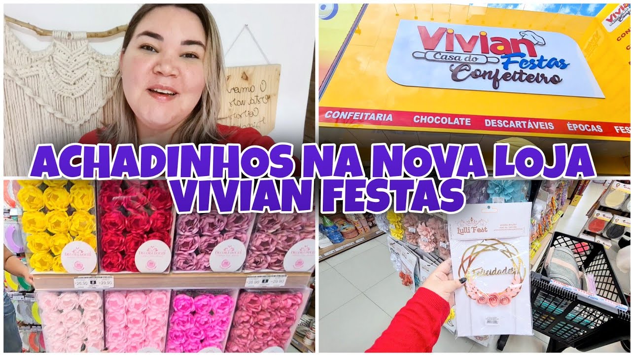 A MELHOR LOJA DE DECORAÇÃO PRA FESTAS | TOUR PELA VIVIAN FESTAS EM MADUREIRA | Lu Ferrari