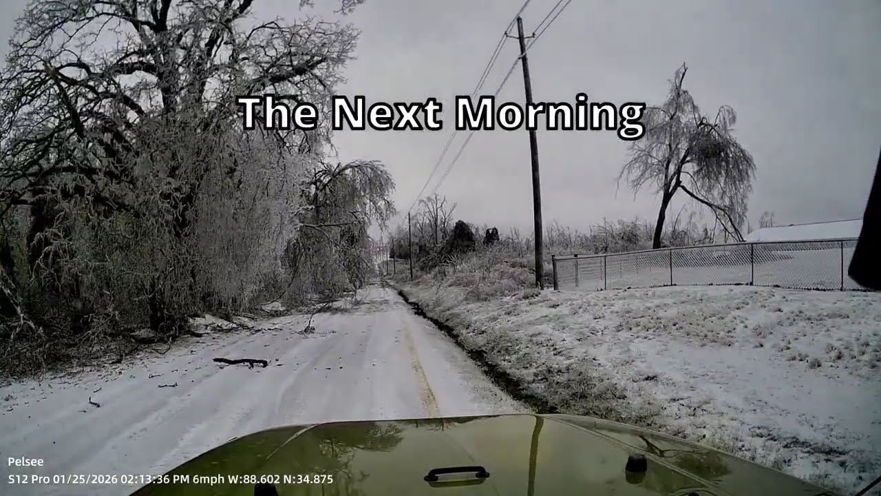 2026 Ice Storm Corinth MS Aftermath and my Stranded Daughter!