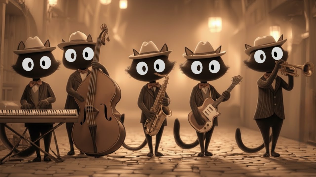 Black Cats Deep Bass Groove: Feel-Good Smooth Jazz for Focus & Soothing Relaxation