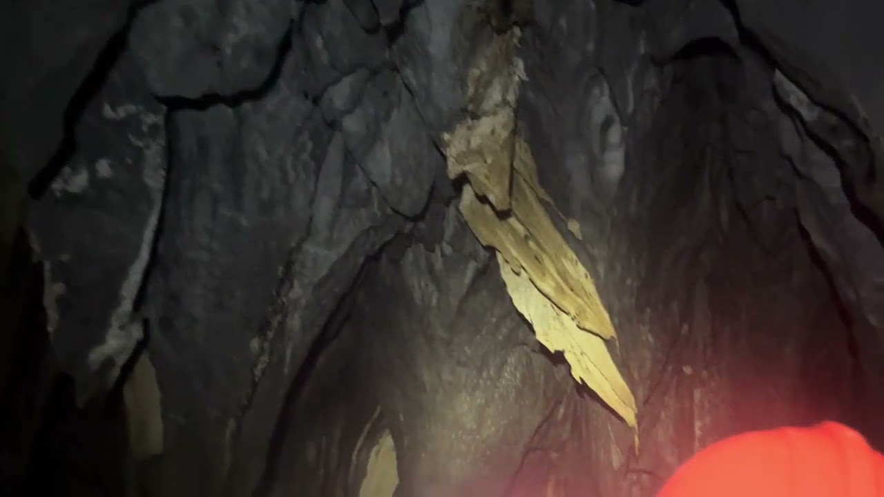Entering the underground river