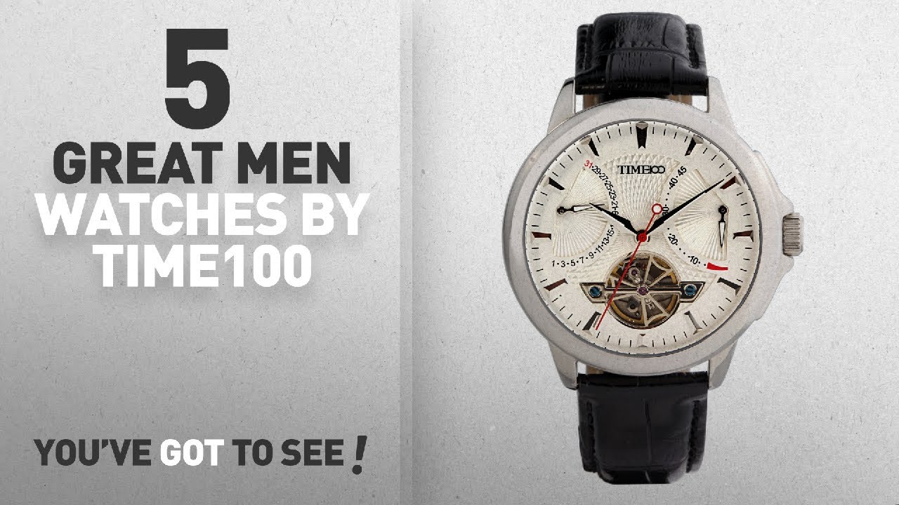 Top 10 Time100 Men Watches [ Winter 2018 ]: Time100 Men's Navigator-Series Tourbillon-Style