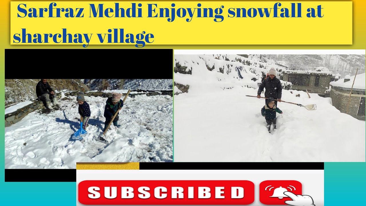 Heavy  snowfall at sharchay village # Batalik sector #kargil ladakh