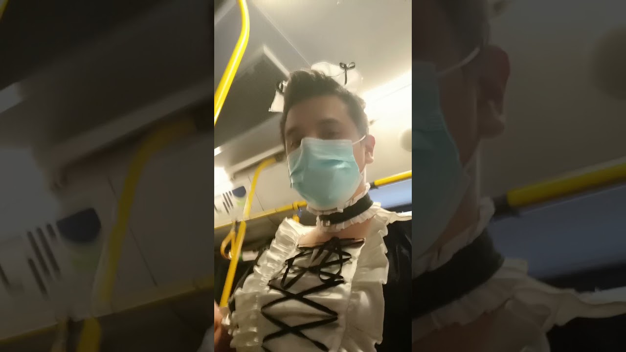 SISSY MAID IN BUS