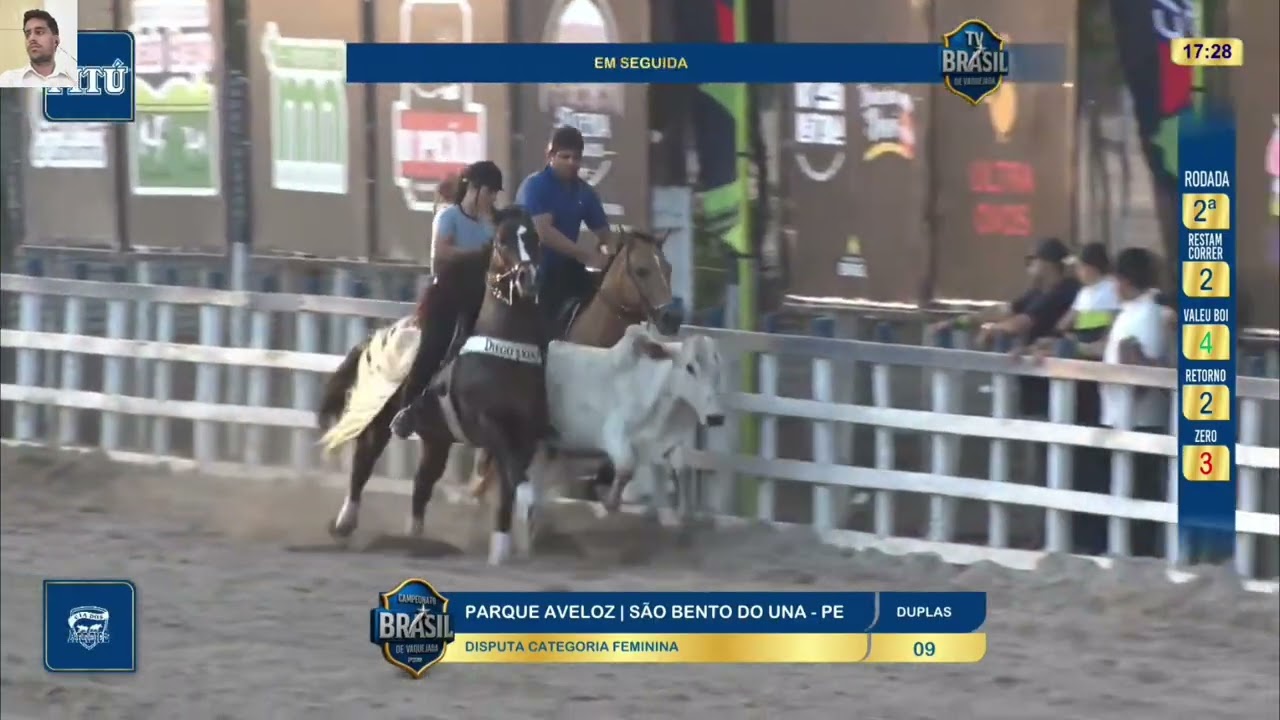 DISPUTA CATEGORIA FEMININA NO PARQUE AVELOZ CAMPEONATO BRASIL DE VAQUEJADA 2026