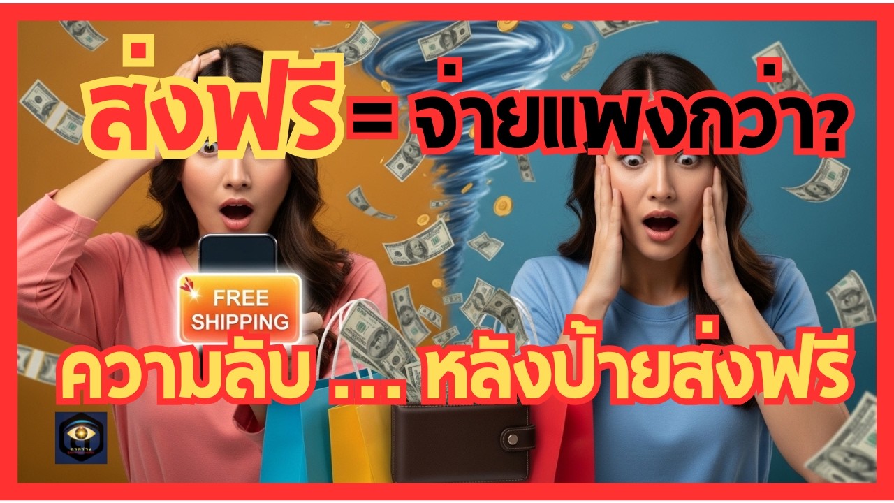 ส่งฟรีไม่มีอยู่จริง? แฉกลลวงการตลาดที่ทำให้คุณจ่ายแพงกว่าเดิมโดยไม่รู้ตัว#ความรู้คู่บ้าน