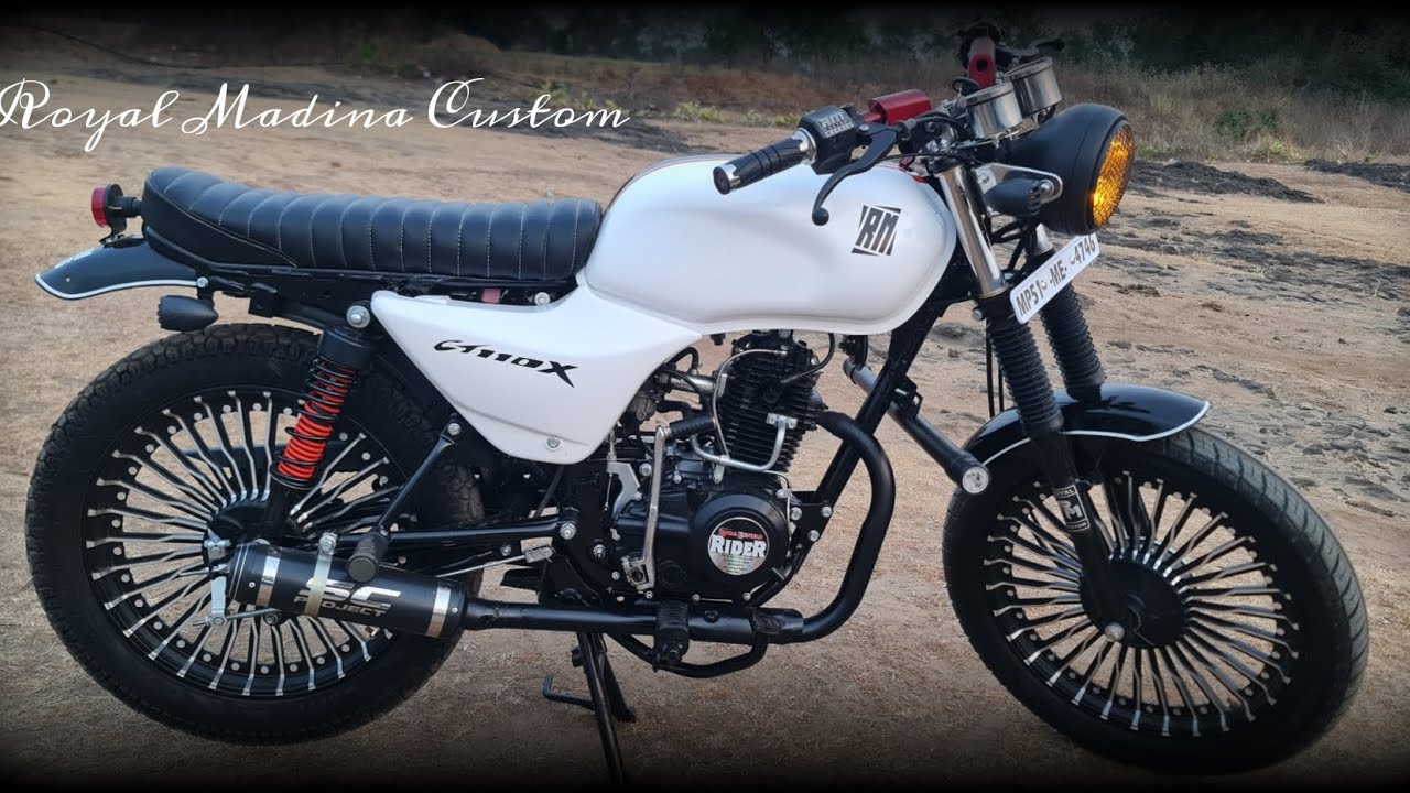 bajaj ct100 modified to scrambler or cafe racer.