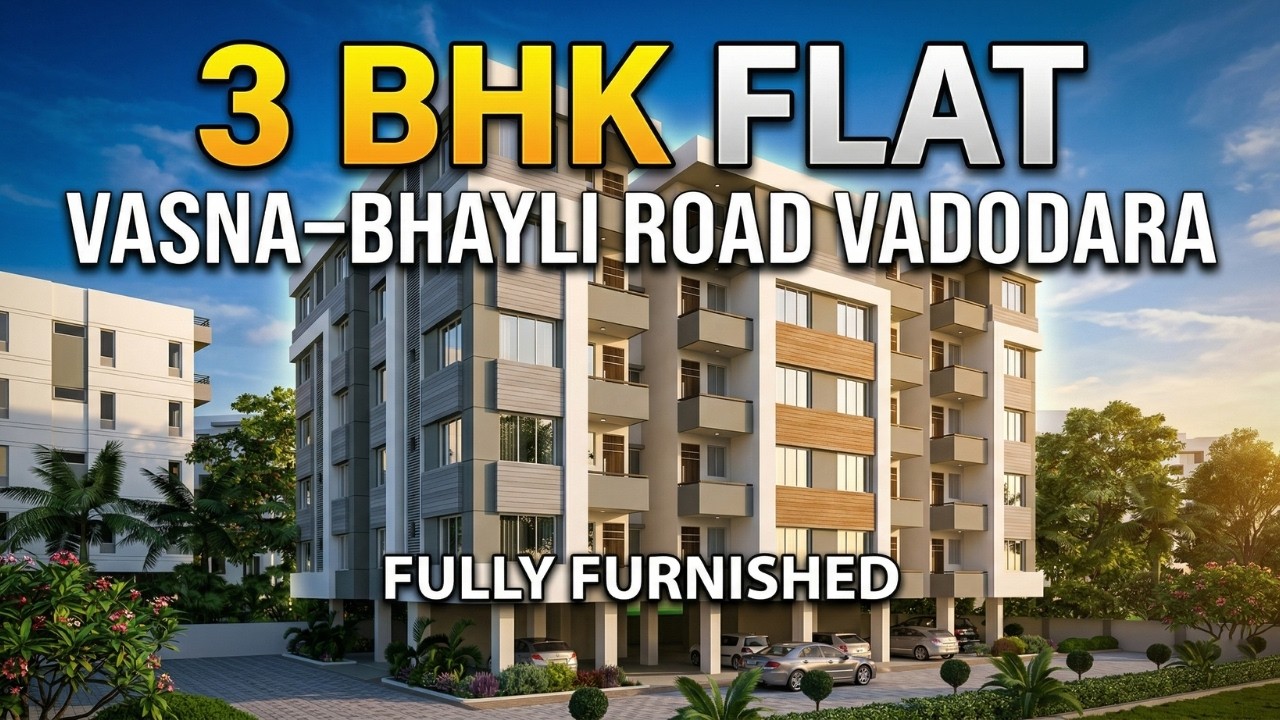 3 BHK Flat in Bhayli, Vadodara | Fully Furnished Flats on Vasna–Bhayli Road Baroda | Akshar Enclave