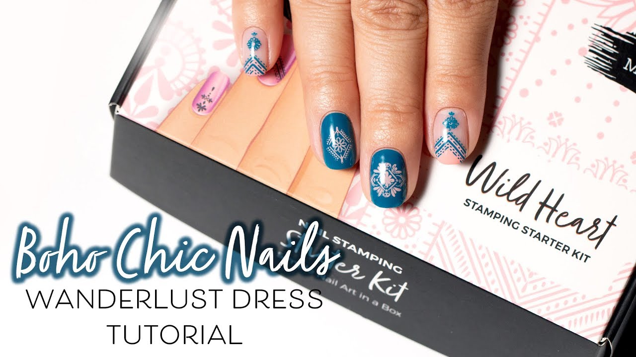 Wanderlust Dress - Boho Chic Nails - Wild Heart Nail Stamping Starter Kit