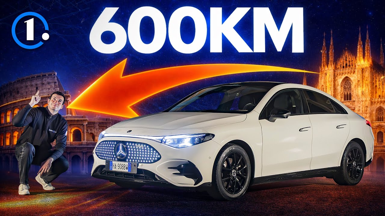SFIDA Milano-Roma con la Mercedes CLA (2026) | 600 KM senza ricaricare
